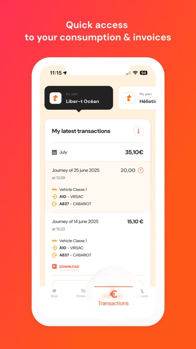 Ulys by VINCI Autoroutes iPhone screenshot 5 - Navigation app