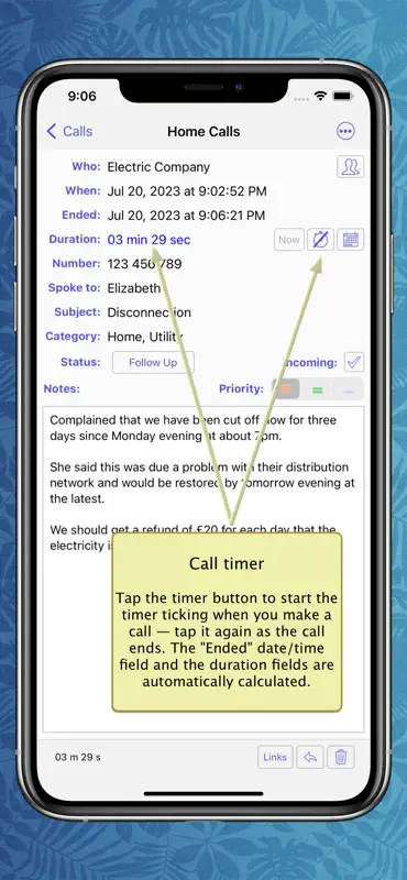 PhoneLog for iPhone & iPad screenshot 4 of 10