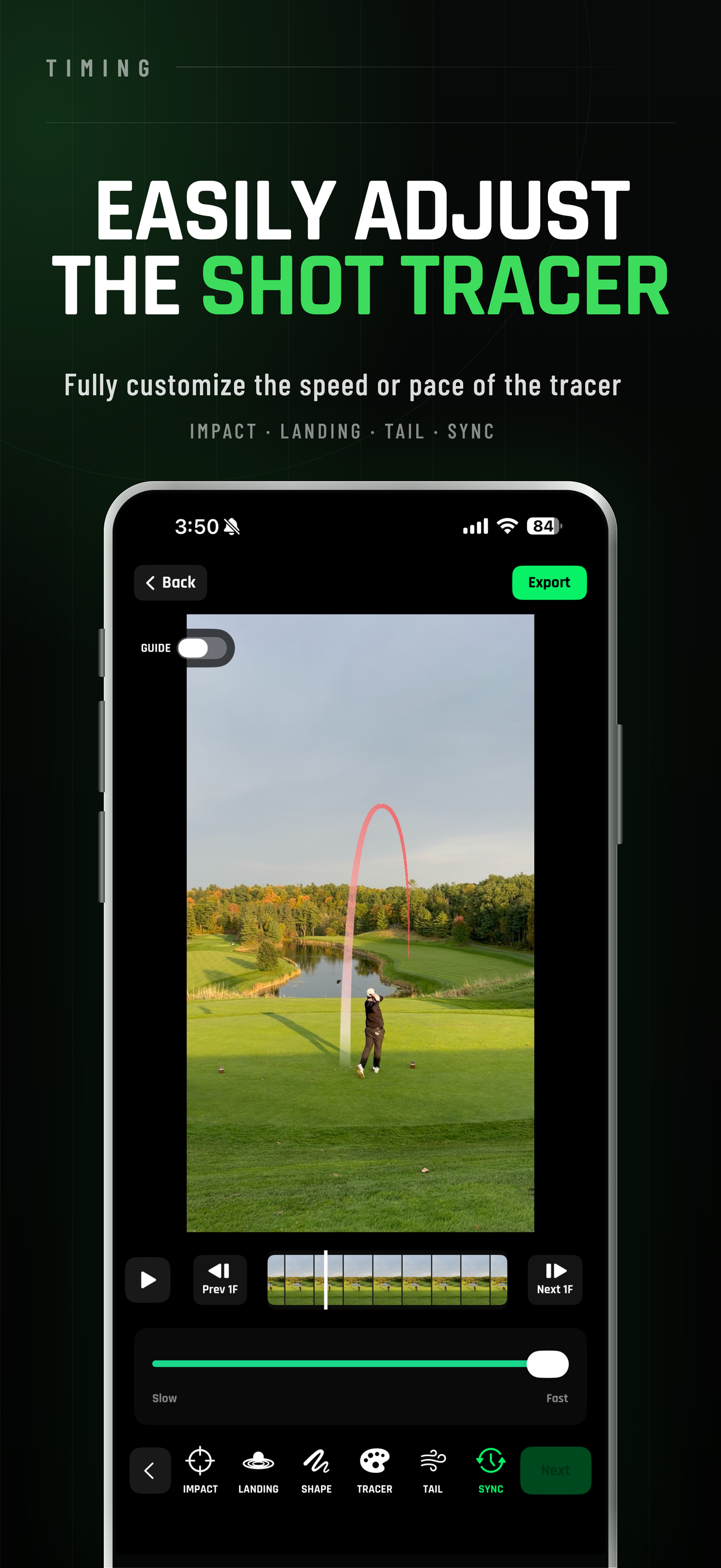 Tracer Vision Golf screenshot 5