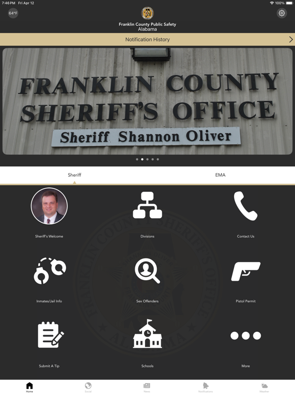 Franklin County Public Safety iPad screenshot 1 - Reference app