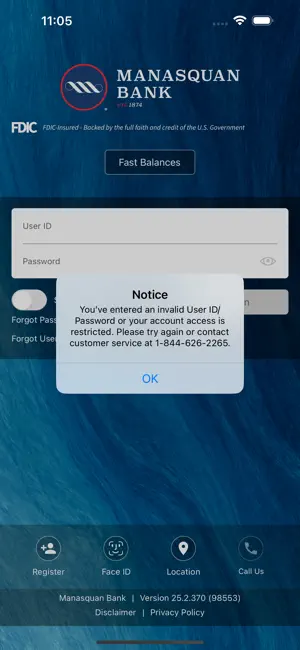 Manasquan Bank Mobile screenshot 1