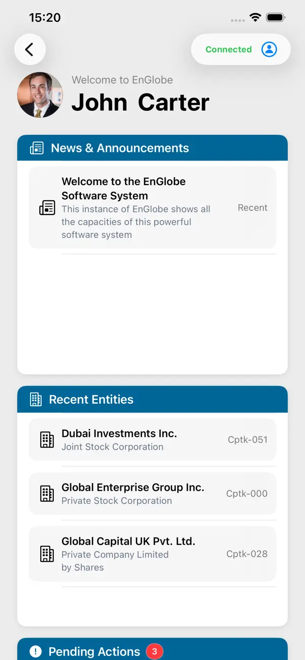 Screenshot #2 pour EnGlobe Mobile
