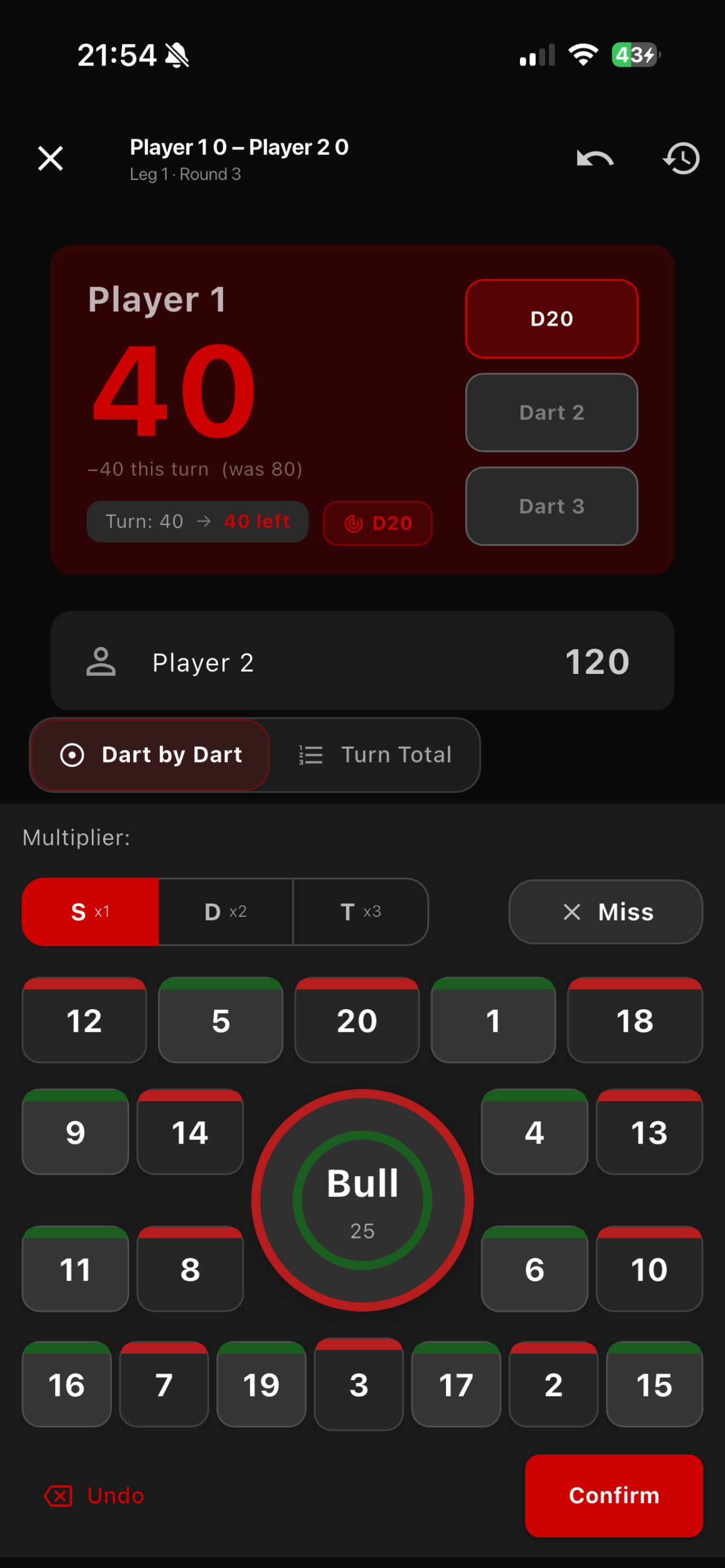 Bull's Eye Pro Darts Scorer screenshot 3