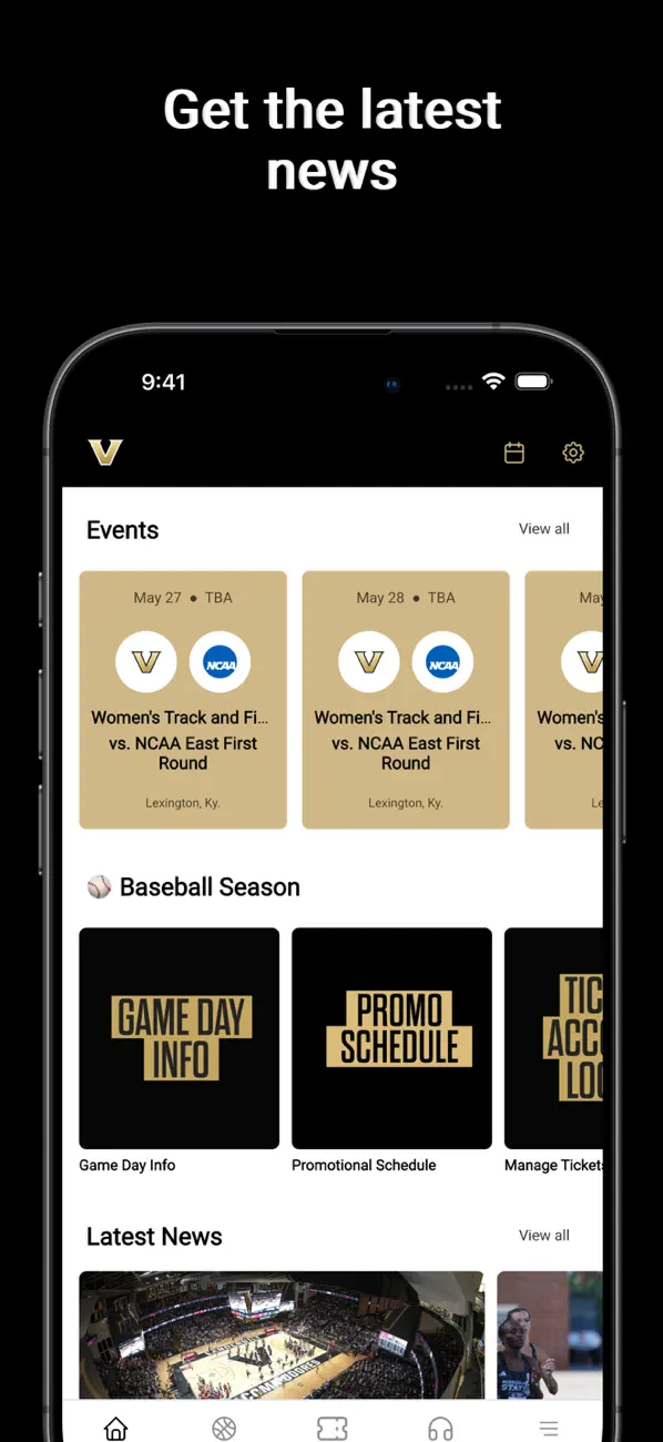 Screenshot #1 pour Vanderbilt Athletics