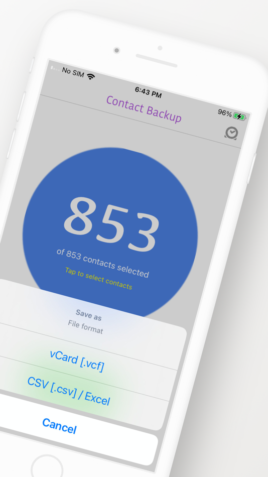#2. Contacts backup excel, vcard (iOS) 来自: Sounak Sarkar