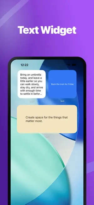 Text Widget Noti screenshot 1