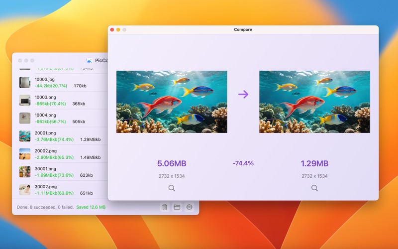 PicCompress - Image Compressor iPhone screenshot