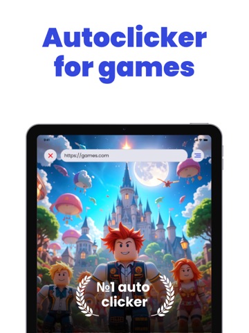 Auto clicker: tap and click iPad screenshot