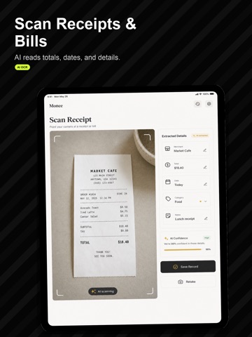 SaySpend: AI Expense Tracker iPad screenshot