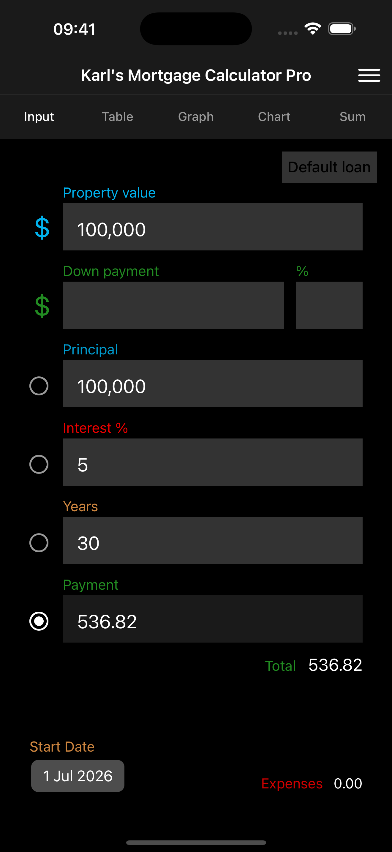 Karl's Mortgage Calculator Pro