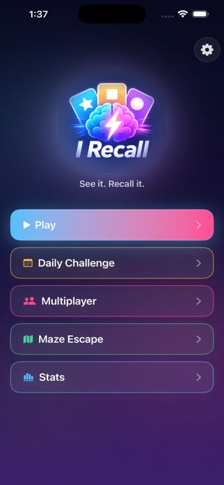 I Recall: Memory Game Screenshot 2 of 8