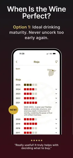 Скриншот Вино: Винтажи и Рейтинги на iPhone 3
