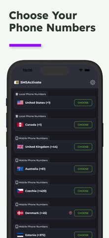 SMSActivate.APP - Virtual Nums Screenshot 2 of 5