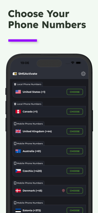 SMSActivate.APP - Virtual Nums Screenshot 2 of 5