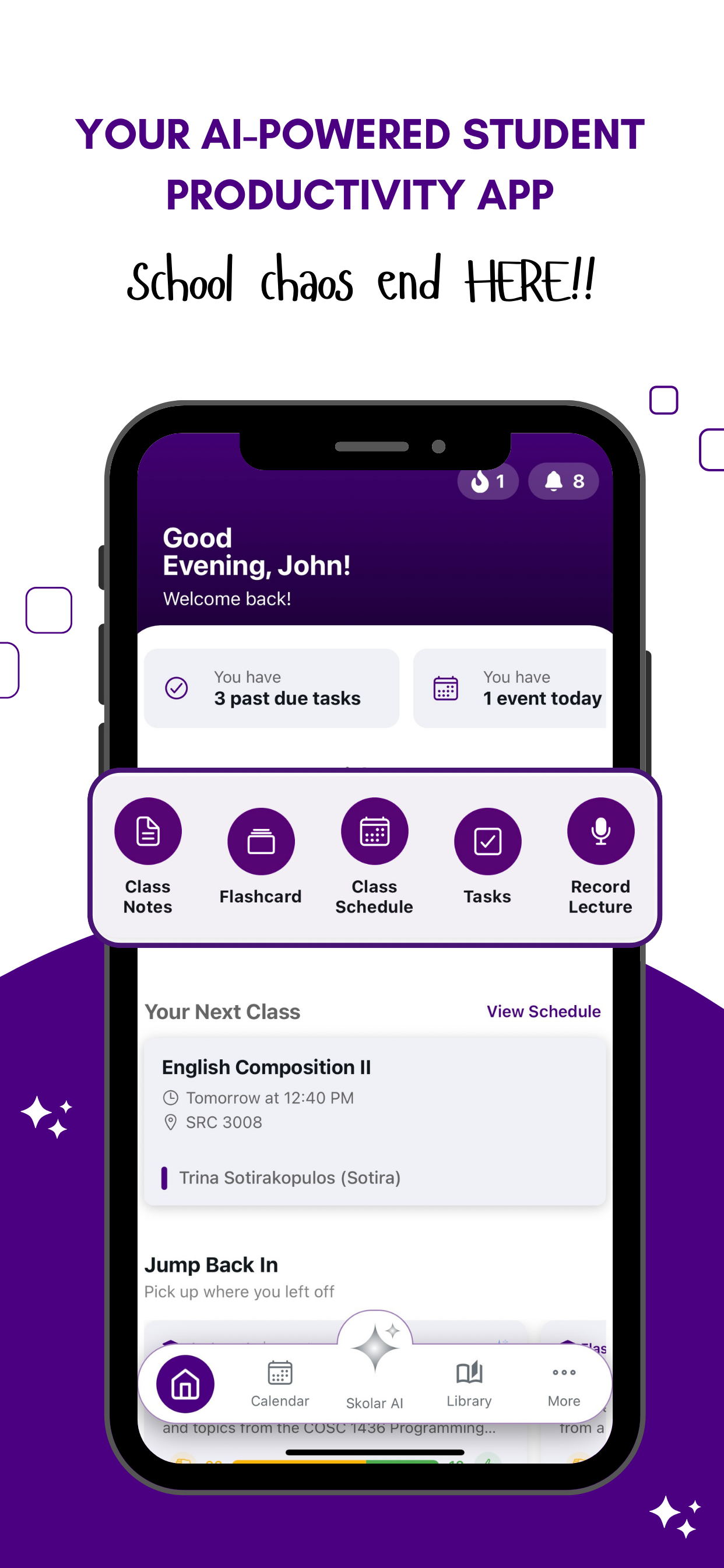 Skolar: AI Notes & Study Tools