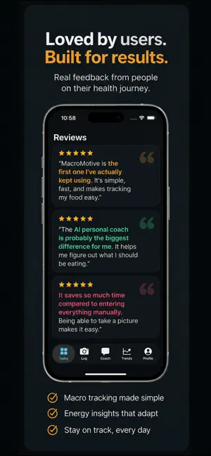 MacroMotive: AI Macro Tracker screenshot 2