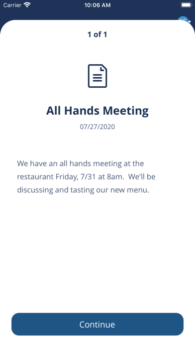 Employee Central Screenshot