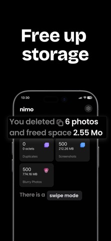 Nimo Cleaner - Photo & Dups iPhone screenshot