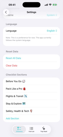 Trip Checklist Screenshot 6 of 7