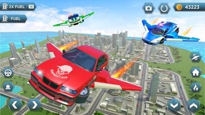 Flying Car: Police Car Games Screenshot