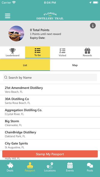 Florida Distillery Trail Screenshot