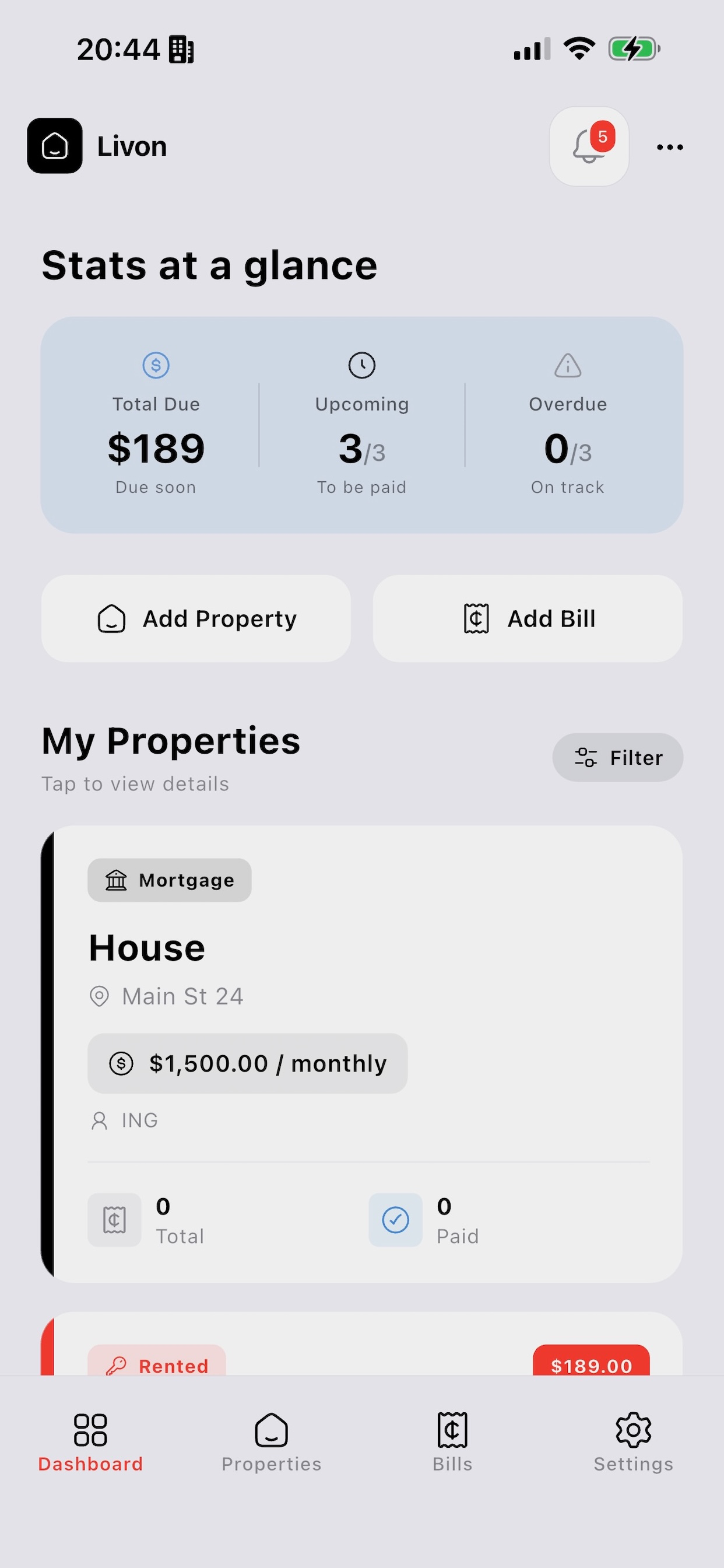 Livon: Personal Bills screenshot 5