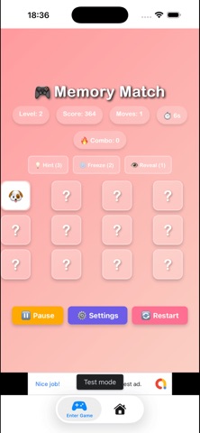 Memory Match Flip app screenshot 2