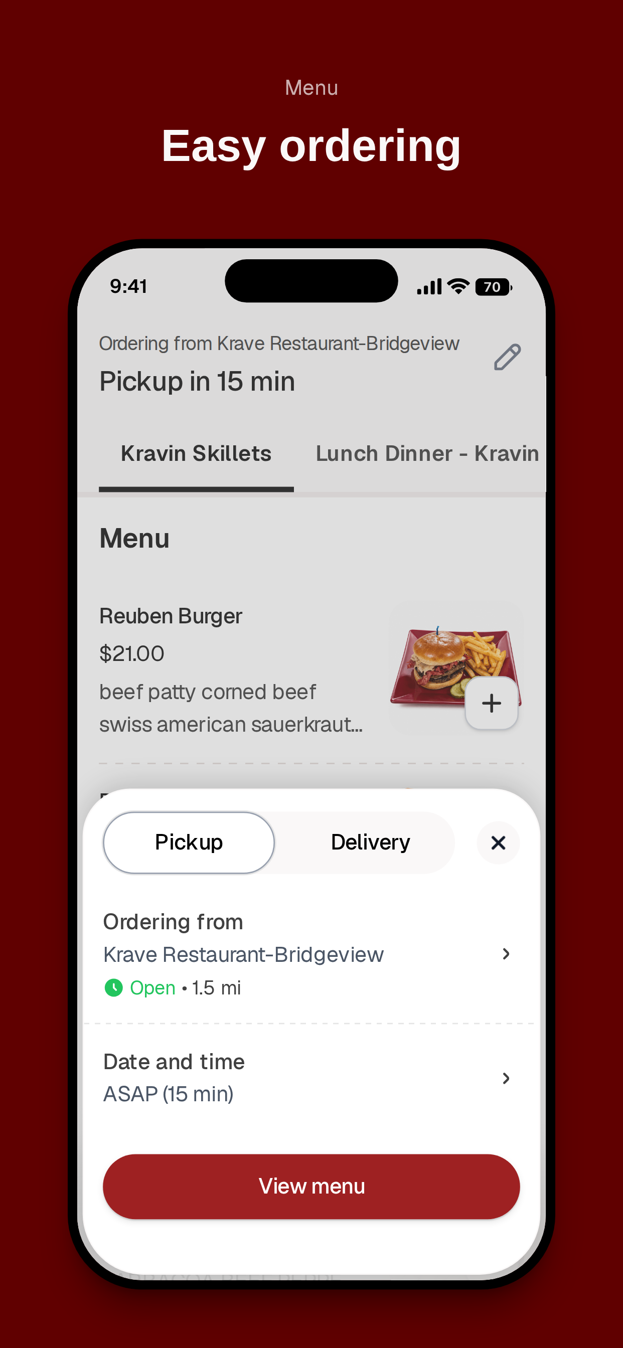 Krave Restaurant-Bridgeview screenshot 3