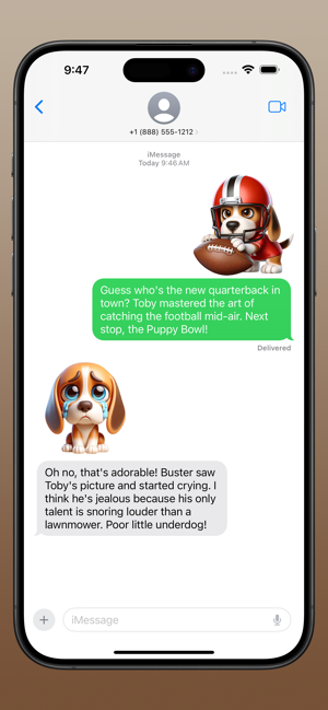 ‎Beagle Bruno Stickers Screenshot