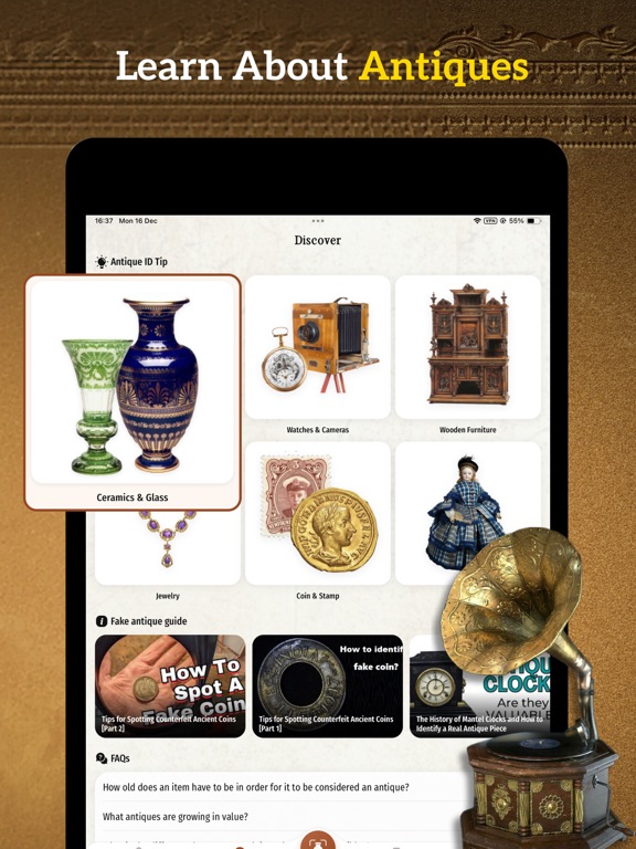 RelicSnap - Antique Identifier iPad screenshot 4 - Reference app