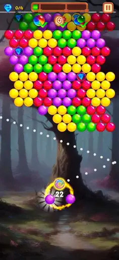 Dark Forest Bubble Quest - Screenshot 1