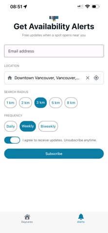 BCinfo · Childcare Search iPhone screenshot