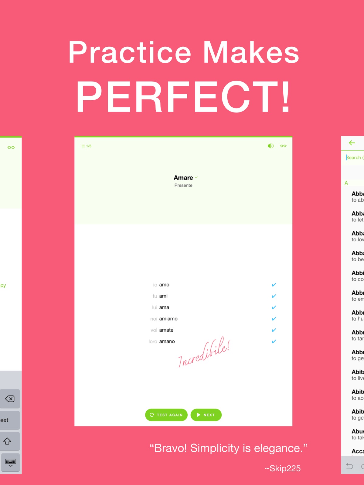 Learn Italian Verb Conjugation ipad screenshot 3