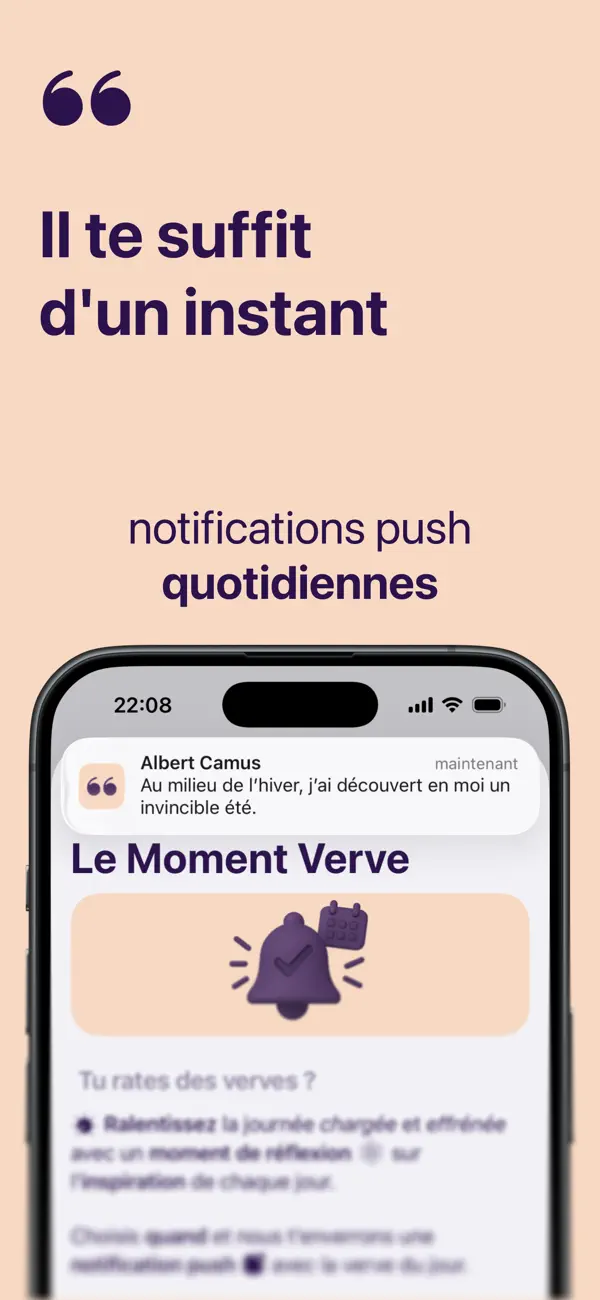 Screenshot #3 pour Citations qui touchent: Verve