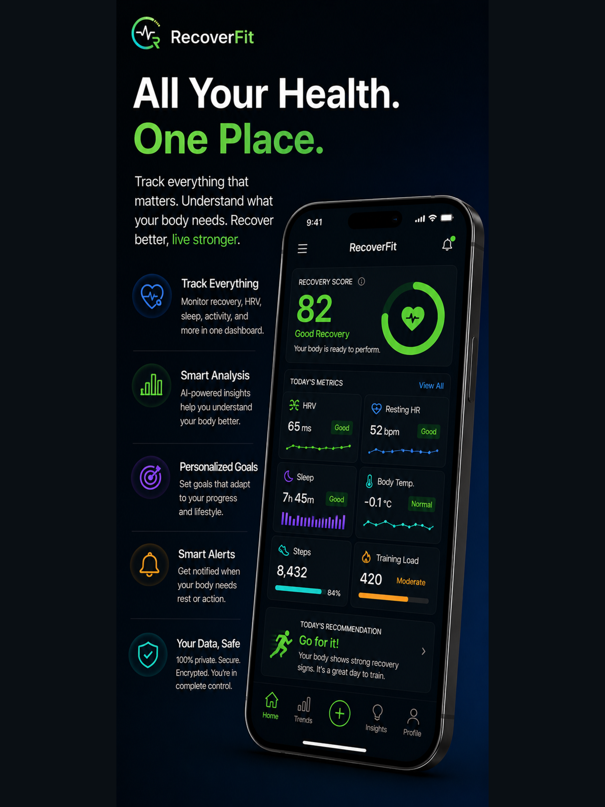 RecoverFit: HRV & Recovery screenshot 18