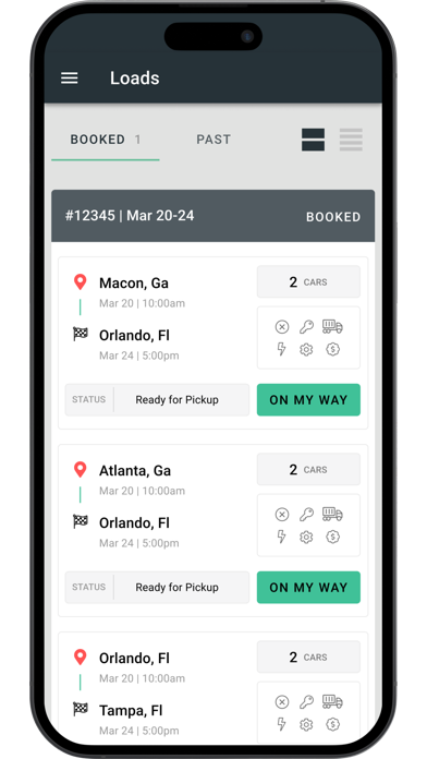 Carpool Logistics Screenshot