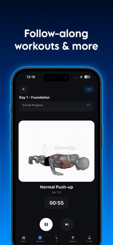GlowUp Daily: Improve Yourself iPhone screenshot