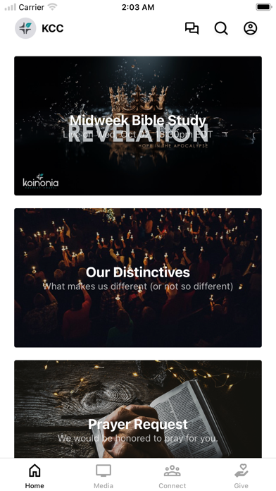 Koinonia Calvary Chapel Screenshot