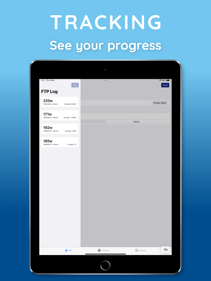 #3. FTP Cycling Tracker (iOS) By: Ed Stivala Limited
