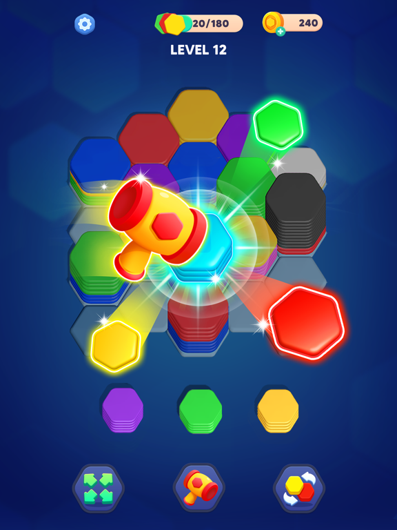 Royal Hexa Puzzle iPad screenshot 6 - Games app