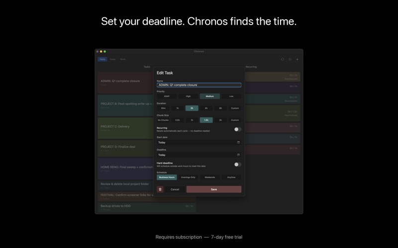 Chronos: Auto-Scheduler screenshot