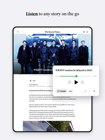 The Korea Times iPad screenshot 4