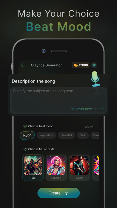 AI Lyrics Generator & Rap Song Screenshot