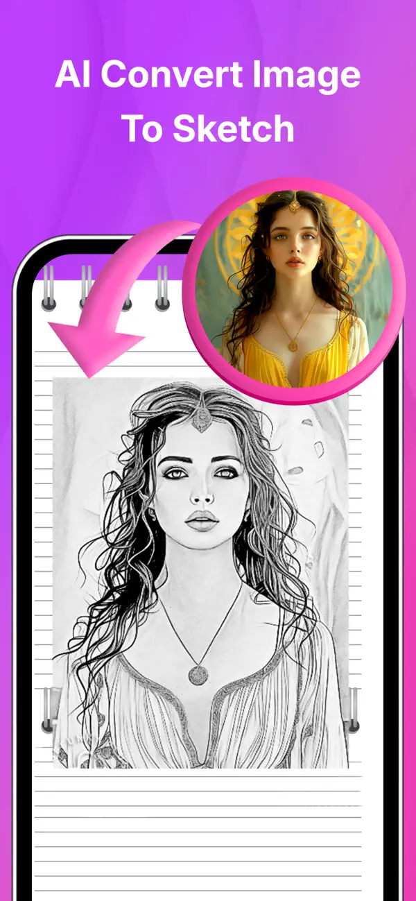 Screenshot #2 pour Photo To Sketch: Learn to Draw