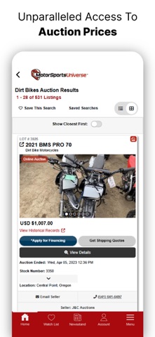 MotorSportsUniverse iPhone screenshot
