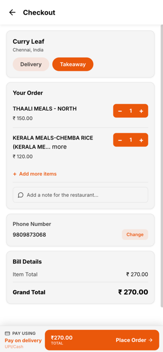 Curry Leaf Cloud Kitchen Screenshot 3 of 3