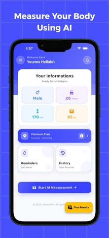 20Sec: AI Body Measurement screenshot