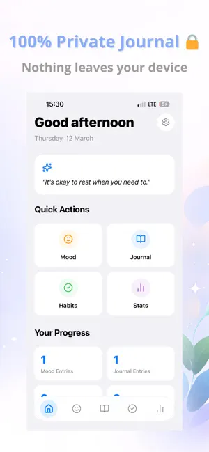 Mindful Journal: Mood & Habits screenshot 1