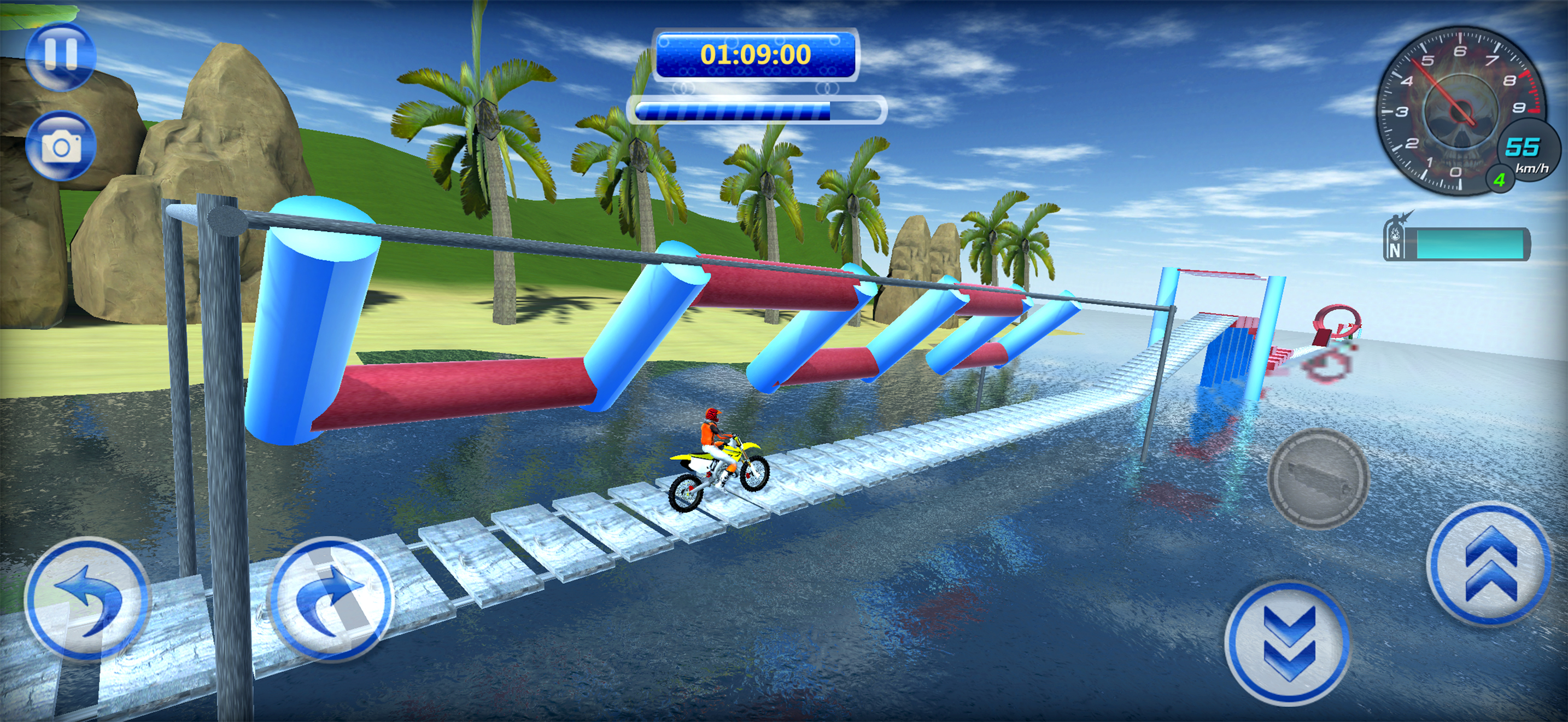 Wipeout Bike Stunts Game