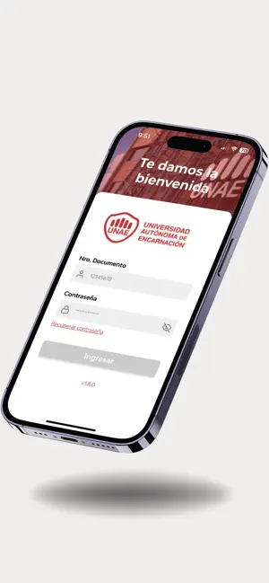 UNAE APP screenshot 1